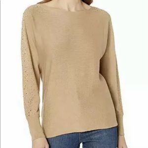 Vince Camuto embellished dolman sweater